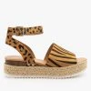 Soda Shoes Classic Espadrille Flatform Wedges