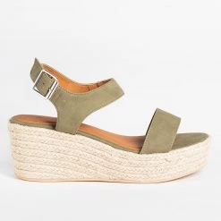 Soda Shoes Newest Arrivals Classic Espadrille Platform Sandal Wedges