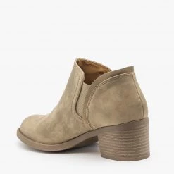 Qupid Shoes Classic Everyday Ankle Booties FINAL SALE Newest Arrivals