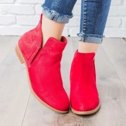 City Classified Shoes Classic Faux Suede Ankle Booties 24 City Classified Shoes Classic Faux Suede Ankle Booties