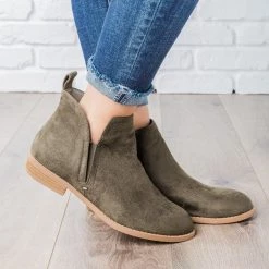 City Classified Shoes Classic Faux Suede Ankle Booties 17 City Classified Shoes Classic Faux Suede Ankle Booties