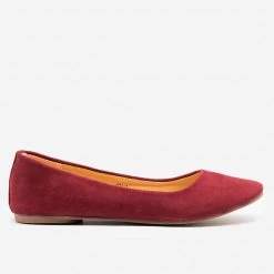 Bella Marie Newest Arrivals Classic Faux Suede Ballet Flats
