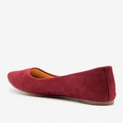 Bella Marie Newest Arrivals Classic Faux Suede Ballet Flats