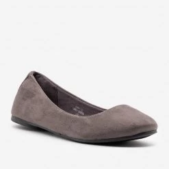 Bella Marie Newest Arrivals Classic Faux Suede Ballet Flats