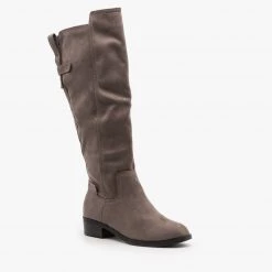 Soda Shoes Classic Faux Suede Riding Boots FINAL SALE Newest Arrivals