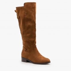 Soda Shoes Classic Faux Suede Riding Boots FINAL SALE Newest Arrivals