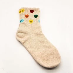 Shoetopia Multi Happy Hearts Socks ♡ Newest Arrivals