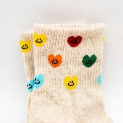 Shoetopia Multi Happy Hearts Socks ♡ Newest Arrivals