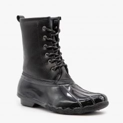 Shoelala Classic Lace Up Duck Boots