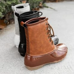 Shoelala Classic Lace Up Duck Boots