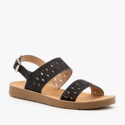 Montecucco Newest Arrivals Classic Laser Cut Sandals