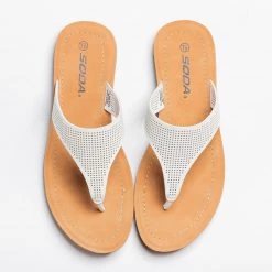 Soda Shoes Classic Pinhole Thong Sandals