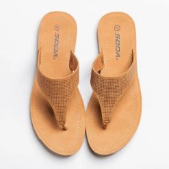 Soda Shoes Classic Pinhole Thong Sandals