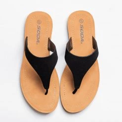 Soda Shoes Classic Pinhole Thong Sandals