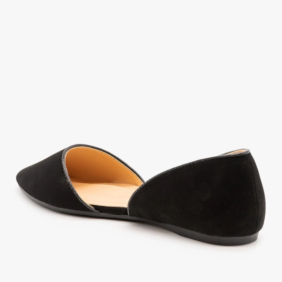 Lovmark Newest Arrivals Classic Pointed Toe D'Orsay Flats 8 Lovmark Newest Arrivals Classic Pointed Toe D'Orsay Flats