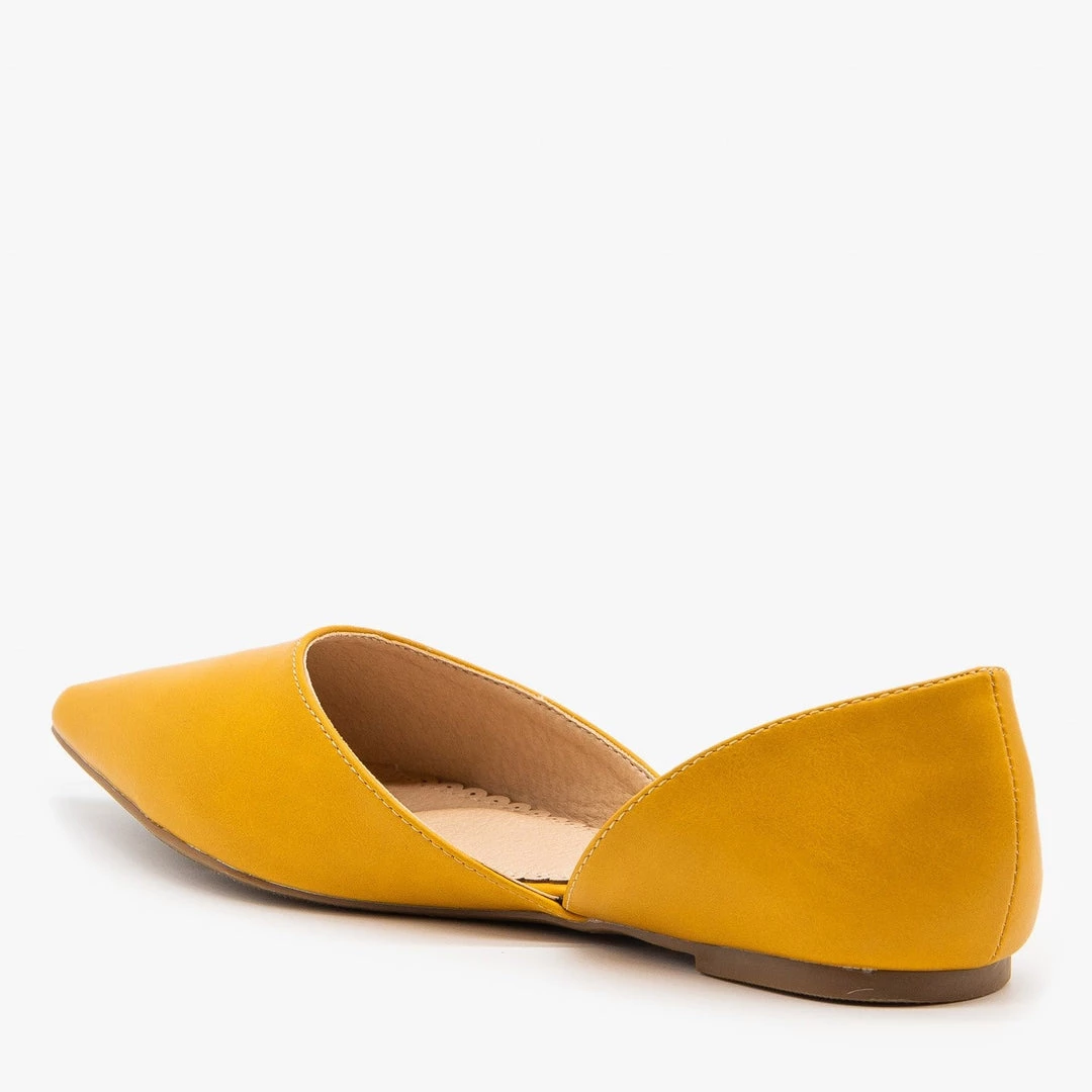 Refresh Classic Pointed Toe D'Orsay Flats Newest Arrivals 6 Refresh Classic Pointed Toe D'Orsay Flats Newest Arrivals
