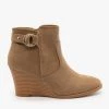 Qupid Shoes Newest Arrivals Classic Wedge Booties FINAL SALE