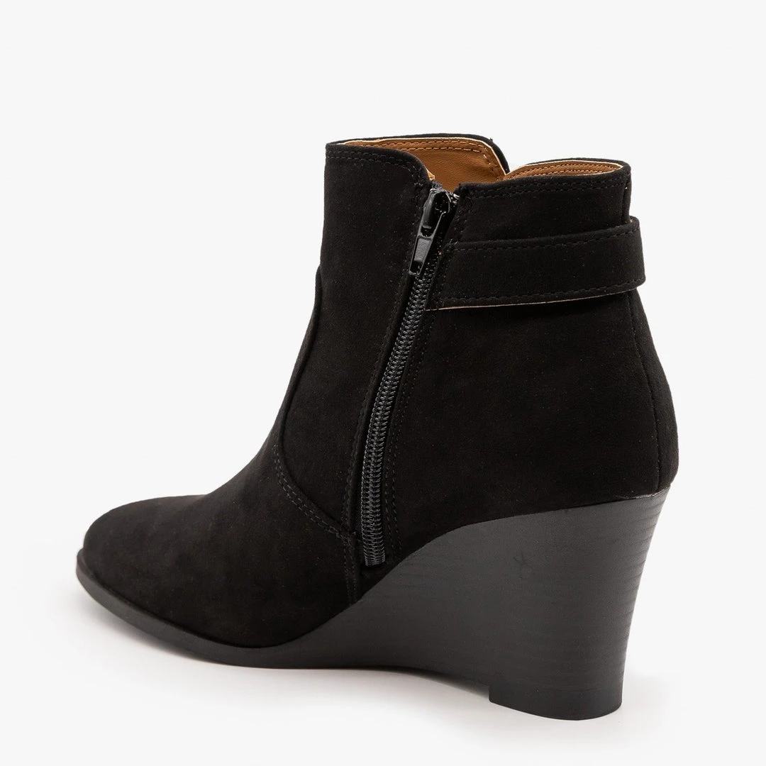 Qupid Shoes Newest Arrivals Classic Wedge Booties FINAL SALE 4 Qupid Shoes Newest Arrivals Classic Wedge Booties FINAL SALE
