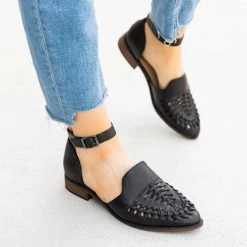 Mata Classic Woven Toe D'Orsay Flats Newest Arrivals