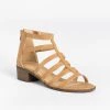Top Moda Newest Arrivals Classy Low-Heeled Caged Sandals FINAL SALE