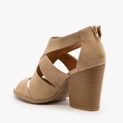 Qupid Shoes Classy Cut-Out Chunky Heels 11 Qupid Shoes Classy Cut-Out Chunky Heels