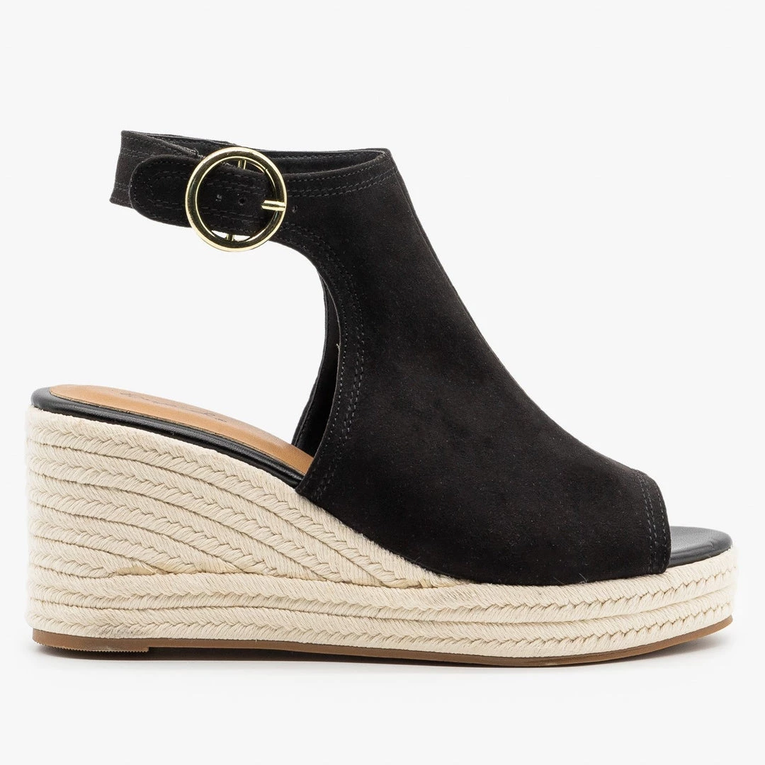 Qupid Shoes Classy Espadrille Wedge Sandals 4 Qupid Shoes Classy Espadrille Wedge Sandals