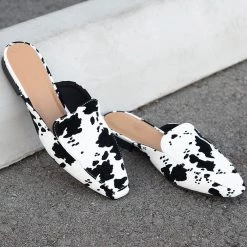 Qupid Shoes Classy Flat Mules Newest Arrivals