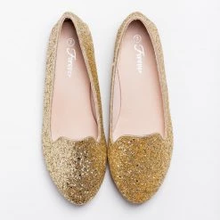 Forever Newest Arrivals Classy Glitter Loafer Mules