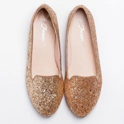 Forever Newest Arrivals Classy Glitter Loafer Mules