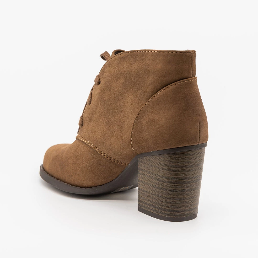 Soda Shoes Classy Lace-Up Ankle Booties Newest Arrivals 2 Soda Shoes Classy Lace-Up Ankle Booties Newest Arrivals