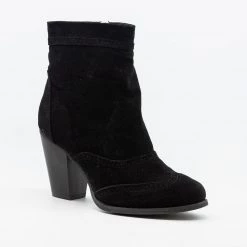 ML Shoes Classy Oxford-Style Almond Booties Newest Arrivals