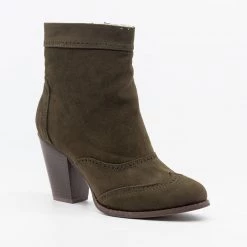 ML Shoes Classy Oxford-Style Almond Booties Newest Arrivals