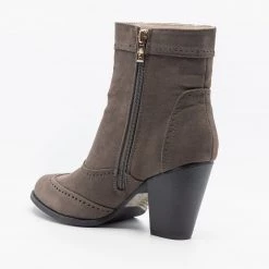 ML Shoes Classy Oxford-Style Almond Booties Newest Arrivals