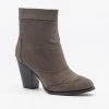 ML Shoes Classy Oxford-Style Almond Booties Newest Arrivals
