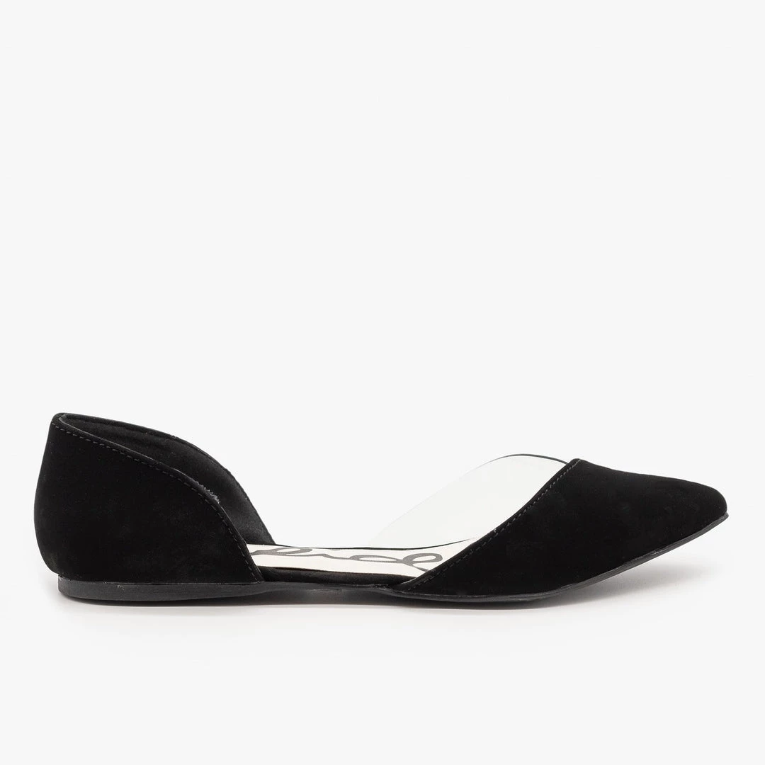 Qupid Shoes Newest Arrivals Clear Side D'Orsay Flats 3 Qupid Shoes Newest Arrivals Clear Side D'Orsay Flats