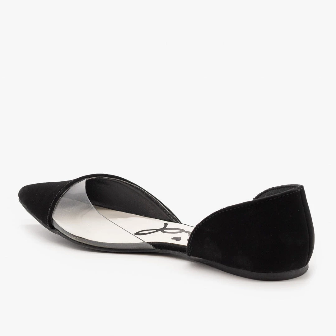 Qupid Shoes Newest Arrivals Clear Side D'Orsay Flats 2 Qupid Shoes Newest Arrivals Clear Side D'Orsay Flats