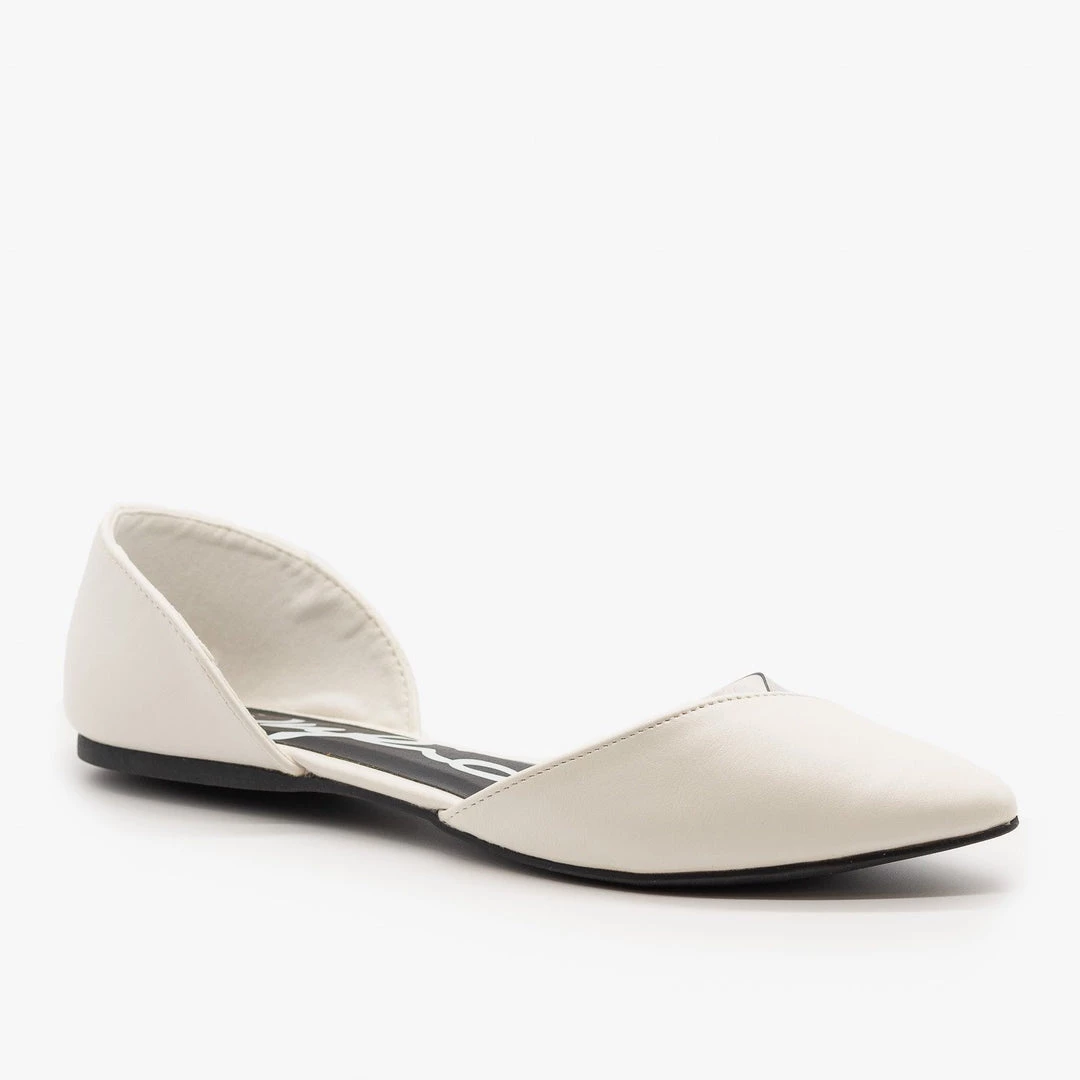 Qupid Shoes Newest Arrivals Clear Side D'Orsay Flats 6 Qupid Shoes Newest Arrivals Clear Side D'Orsay Flats