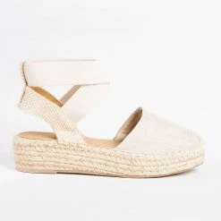 Soda Shoes Newest Arrivals Closed-Toe Espadrille Flatform Sandals