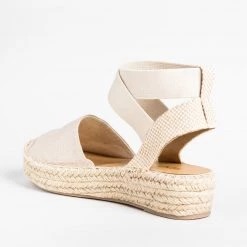 Soda Shoes Newest Arrivals Closed-Toe Espadrille Flatform Sandals