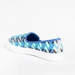 Bamboo Shoes Colorful Basketweave Slip-On Sneakers