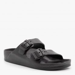 H2K Shoes Colorful Double Buckle Foam Slides