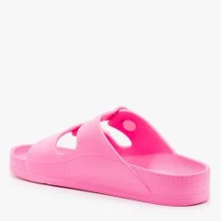 H2K Shoes Colorful Double Buckle Foam Slides