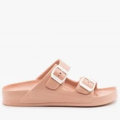 H2K Shoes Colorful Double Buckle Foam Slides