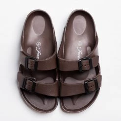 Forever Newest Arrivals Colorful Double Buckle Slides