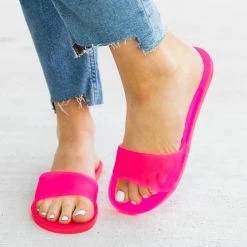 Bamboo Shoes Colorful Jelly Sandals