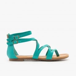 Breckelle's Colorful Strappy Sandals Newest Arrivals