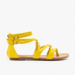Breckelle's Colorful Strappy Sandals Newest Arrivals