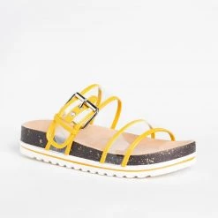 Nature Breeze Colorful Transparent Strap Slides