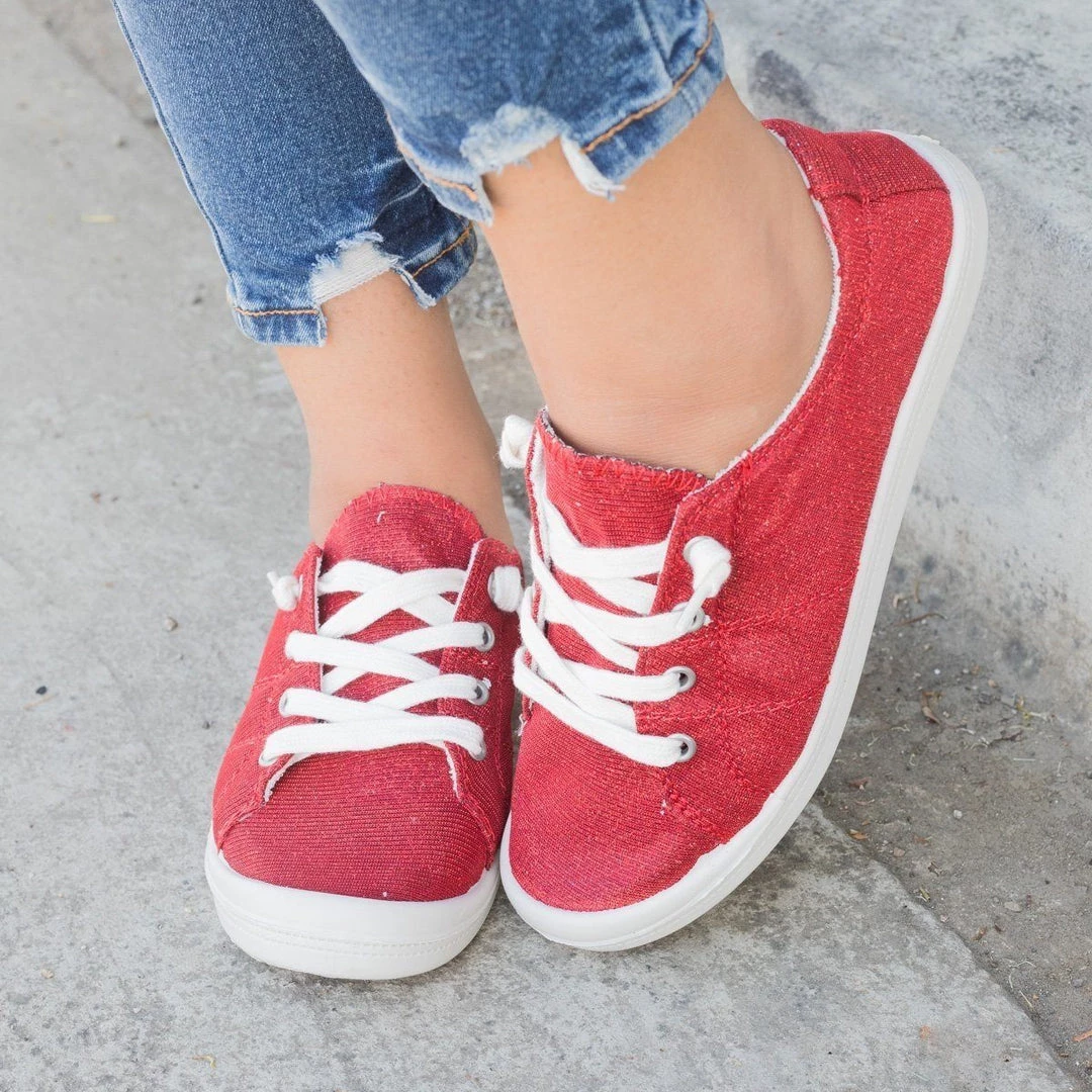 Forever Comfort Glitter Fashion Sneakers 4 Forever Comfort Glitter Fashion Sneakers