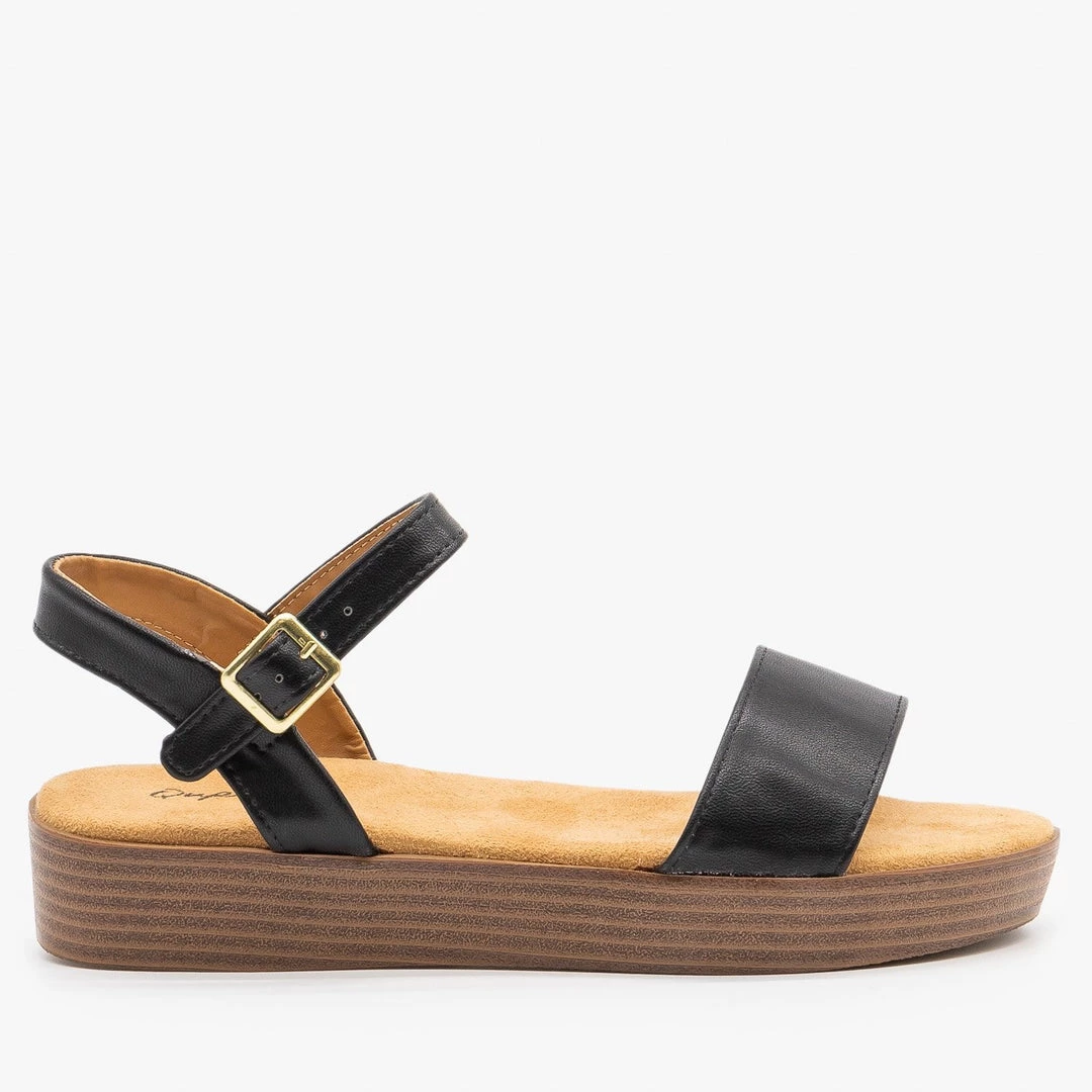 Qupid Shoes Newest Arrivals Comfy Buckled Slingback Sandals 4 Qupid Shoes Newest Arrivals Comfy Buckled Slingback Sandals